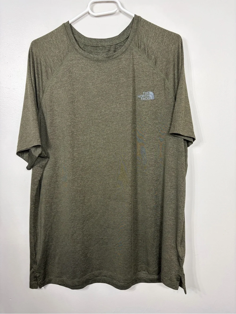 The‎ North Face Men's Breeze Short Sleeve Tee Heather Green Active Hiking XL